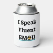 Ik spreek Fluent Emoji Blikjeskoeler (Blikje Achterkant)