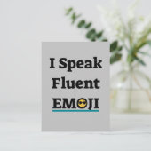 Ik spreek Fluent Emoji Briefkaart (Staand voorkant)