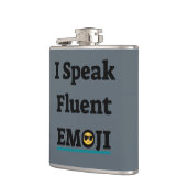 Ik spreek Fluent Emoji Heupfles (Links)