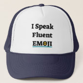 Ik spreek Fluent Emoji Trucker Pet (Voorkant)
