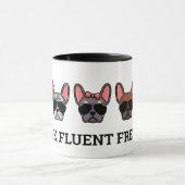 Ik spreek Fluent Frenchie Funny French Bulldog Quo Mok (Midden)
