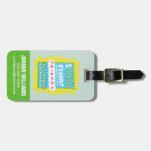 Ik spreek Fluent FRIENDS™ Citaten - Peephole Bagagelabel (Voorkant horizontaal)