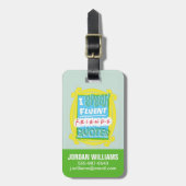 Ik spreek Fluent FRIENDS™ Citaten - Peephole Bagagelabel (Voorkant verticaal)