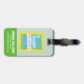 Ik spreek Fluent FRIENDS™ Citaten - Peephole Bagagelabel (Achterkant horizontaal)