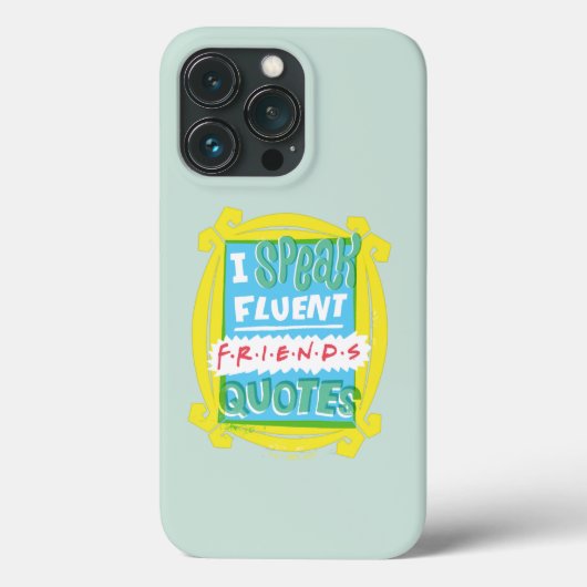 Ik spreek Fluent FRIENDS™ Citaten - Peephole Case-Mate iPhone Case (Achterkant)