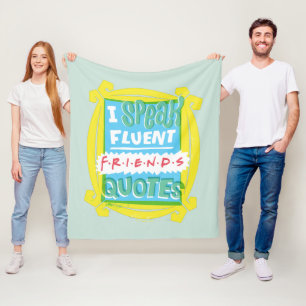 Ik spreek Fluent FRIENDS™ Citaten - Peephole Fleece Deken