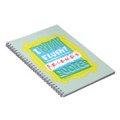 Ik spreek Fluent FRIENDS™ Citaten - Peephole Notitieboek (Rechterzijde)