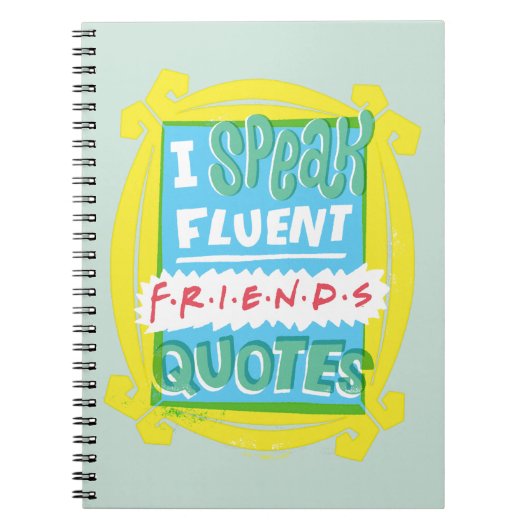 Ik spreek Fluent FRIENDS™ Citaten - Peephole Notitieboek (Voorkant)