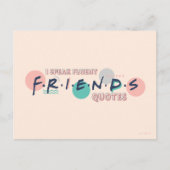 Ik spreek Fluent FRIENDS™ Quottes Briefkaart (Voorkant)