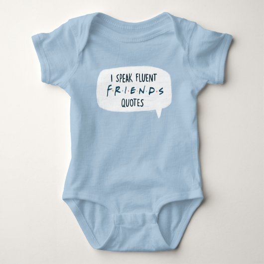 Ik spreek Fluent FRIENDS™ Quottes Romper (Voorkant)