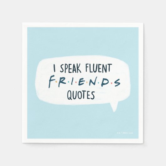 Ik spreek Fluent FRIENDS™ Quottes Servet (Voorkant)