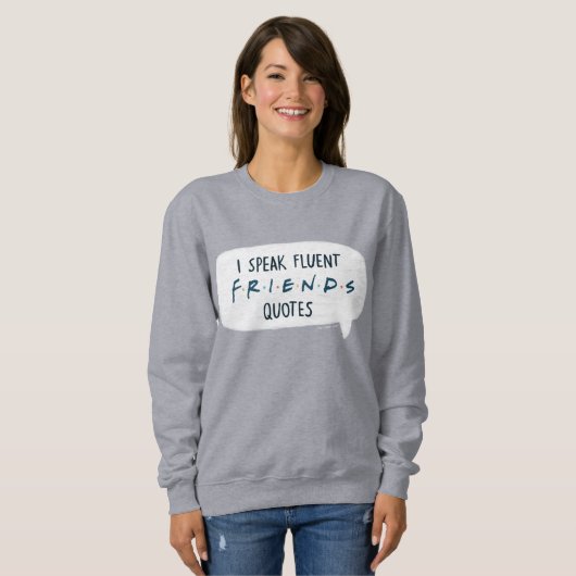 Ik spreek Fluent FRIENDS™ Quottes Trui (Voorkant volledig)