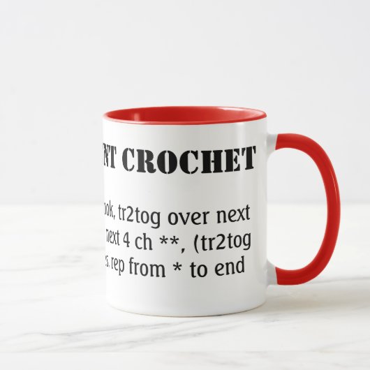 Ik spreek fluent krochet mok (Rechts)