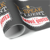 Ik spreek Fluent Movie Quottes Film Cinema Nights Cadeaupapier (Rol Hoek)