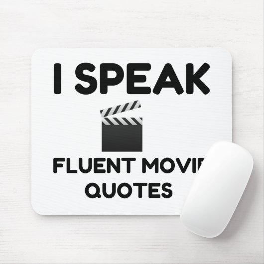 Ik spreek Fluent Movie Quottes Muismat (Met muis)