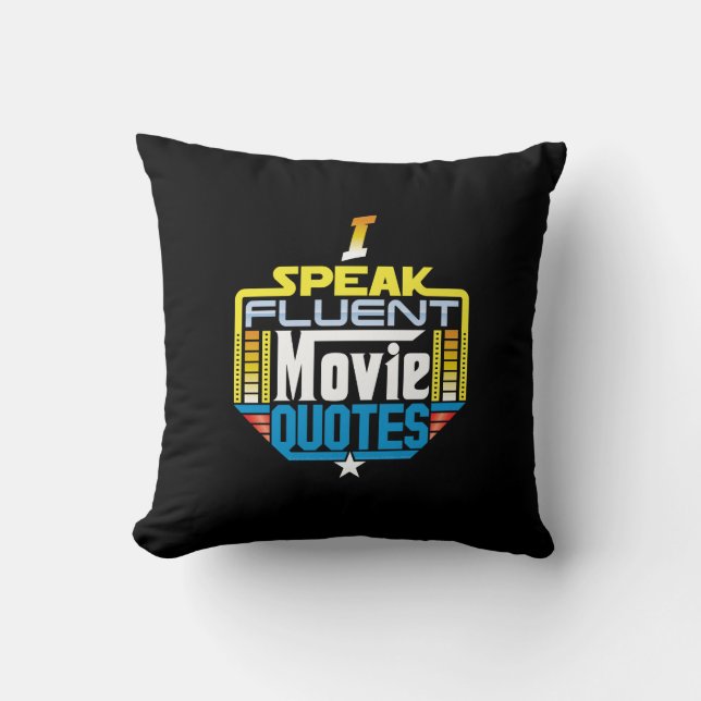 Ik spreek Fluent Movie Quottes Pillow Kussen (Voorkant)