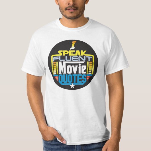 Ik spreek Fluent Movie Quottes Shirt Round Front (Voorkant)