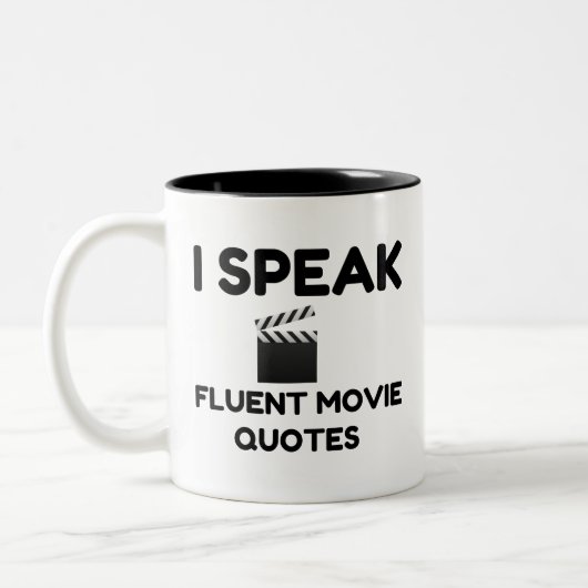 Ik spreek Fluent Movie Quottes Tweekleurige Koffiemok (Links)