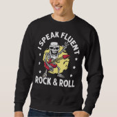 Ik spreek Fluent Rock en Roll Guitarist Play Trui (Voorkant)