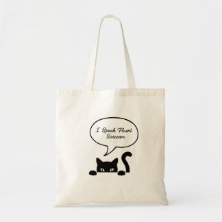 Ik spreek Fluent Sarcasm Funny Quote Tote Bag