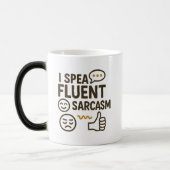 Ik spreek Fluent Sarcasm Magische Mok (Links)