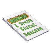 Ik spreek Fluent Sarcasm Notitieboek (Rechterzijde)