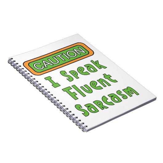 Ik spreek Fluent Sarcasm Notitieboek (Rechterzijde)