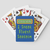 Ik spreek Fluent Sarcasm Pokerkaarten (Achterkant)