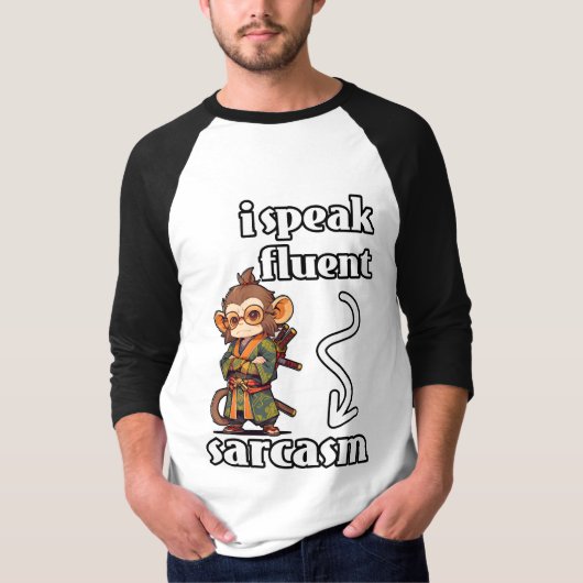 Ik spreek Fluent Sarcasm T-shirt (Voorkant)