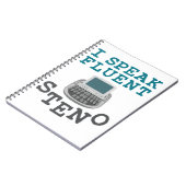 Ik spreek Fluent Steno Court Reporter Stenographer Notitieboek (Linkerzijde)