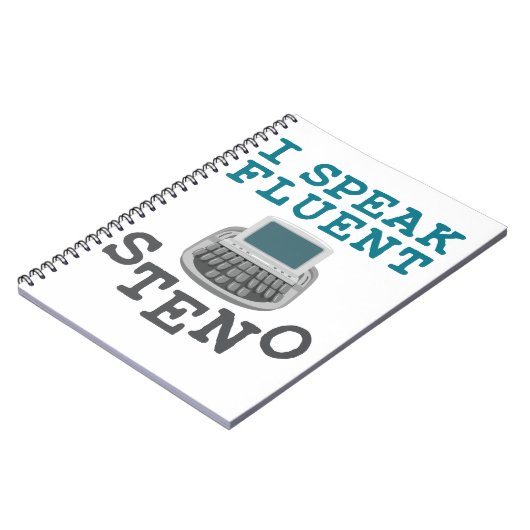 Ik spreek Fluent Steno Court Reporter Stenographer Notitieboek (Linkerzijde)