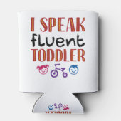 Ik spreek Fluent Toddler Daycare Teacher Blikjeskoeler (Achterkant)