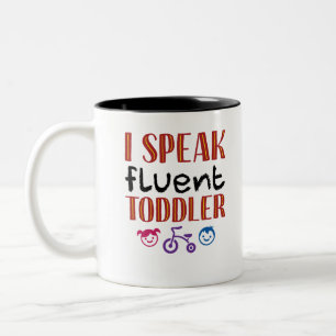 Ik spreek Fluent Toddler Daycare Teacher Tweekleurige Koffiemok