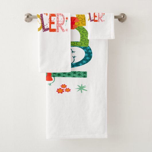 Ik spreek Fluent Toddler - mam, dagschoolcadeau Bad Handdoek (Insitu)