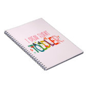 Ik spreek Fluent Toddler - mam, dagschoolcadeau Notitieboek (Rechterzijde)