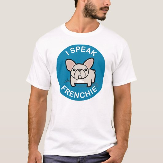 Ik spreek frank - blauw t-shirt (Voorkant)