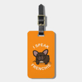 Ik spreek frank - Oranje Bagagelabel (Voorkant verticaal)