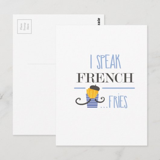 Ik spreek Frans... Vries Briefkaart (Voorkant / Achterkant)