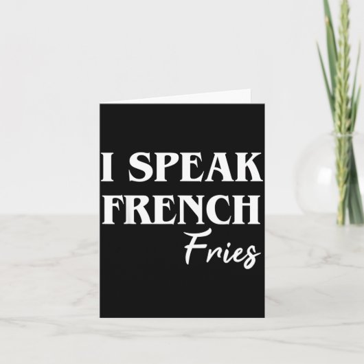 Ik spreek Franse friet Kaart (Voorkant)