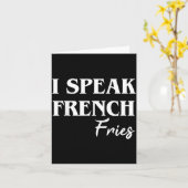 Ik spreek Franse friet Kaart (Gele Bloem)