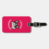 Ik spreek Frenchie - Roze Bagagelabel (Voorkant horizontaal)