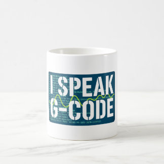Ik spreek G-Code CNC Machinist Programmeur Grappig Koffiemok