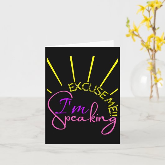 Ik spreek grappig Kamala Harris 2 Kaart (Gele Bloem)