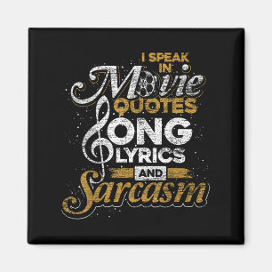 Ik spreek in Movie Quotes Song Lyrics and Sarcasm Magneet