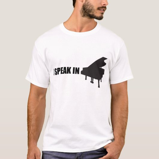 Ik spreek in MUSIC T-shirt (Voorkant)