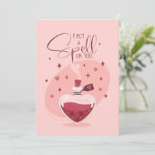 Ik spreek je uit van drank Valentijn Feestdagenkaart (Staand voorkant)