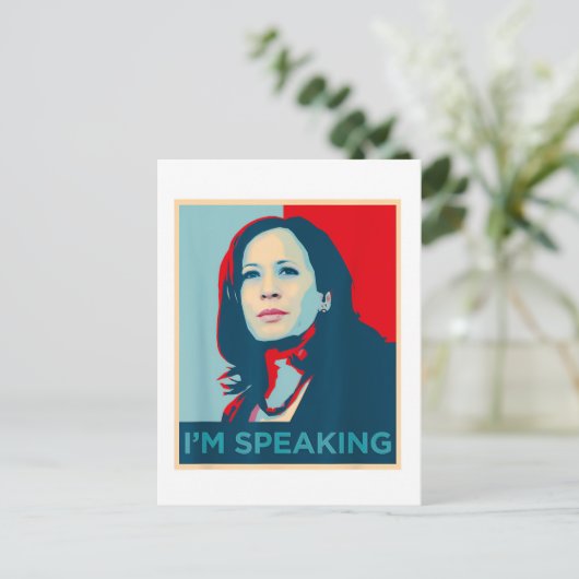 Ik spreek Kamala Harris Briefkaart (Staand voorkant)