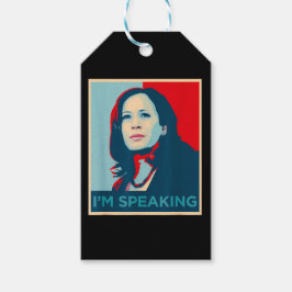 Ik spreek Kamala Harris Cadeaulabel