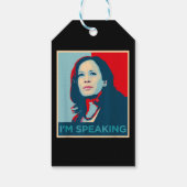 Ik spreek Kamala Harris Cadeaulabel (Achterkant)
