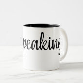 Ik spreek, Kamala Harris Ik spreek. Tweekleurige Koffiemok (Voorkant rechts)